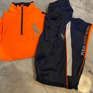 Boys Polo Ralph Lauren boys nylon sweatsuit outfit